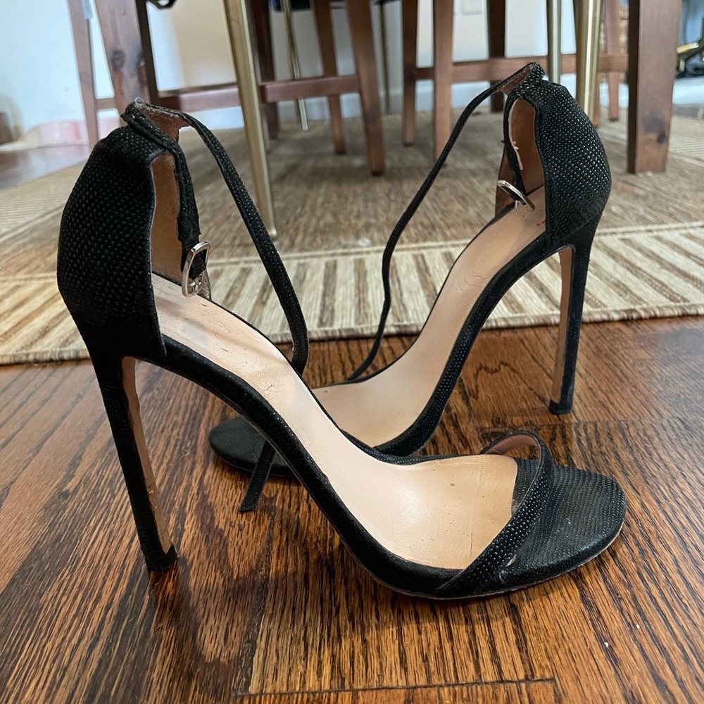 Stuart Weitzman nudistcurve 100 sandal black